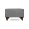 Astrid Solid Wood  Ottomon in  Grey Colour