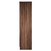 Julian Engineered Wood 4 Door Mirror Wardrobe In Walnut Finish