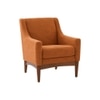 Claudia Boucle Fabric Arm Chair in Orange Colour