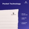 Granules Quilted Slim Pillow for Neck Support 27 X 18 Inches