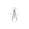 Gordie Solid Wood Floor Lamp