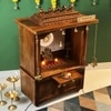 D'Dass Honey Finish Solid Sheesham Wooden Temple For Pooja