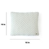 Elsa Ivory Cotton Knitted Cushion Cover 16X16  Inches