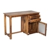 Rope Sheesham Wood  Study Table in Teak Finish