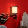 Devansh Solid Wood Electric Wall Light in White Colour with White Shade Count of 1 Light