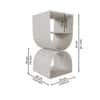 Nextstep D End Table White