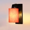 Devansh Solid Wood Electric Wall Light in Brown Colour with Orange Shade Count of 1 Light