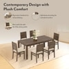Atlas Solid Wood Dining Chair in Danish Walnut Finish & Wheat Brown Colour - Set of 2