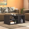 Liam Rectangular Engineered Wood Coffee Table In Dark Wenge Finish