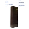 Hayao Engineered Wood 3 Tier Book Shelf  With Bottom Cabinet In Wenge Finish