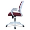 Mmarveal Mid Back Ergonomic Chair in Maroon Colour