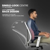Kepler Brooks Pulse MB Office Desk Chair in White Grey Colour
