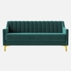 Fame Velvet 3 Seater Sofa in T Blue Colour