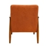 Armari Boucle Fabric Arm Chair in Orange Colour