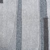 Handmade Wool Silk Area Rug Modern Abstract Grey 9 x 12 Feet Carpet