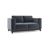 Taarkashi 2 Seater Fabric Sofa in Marengo Grey Velvet Colour