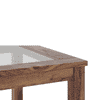 Floyd 6 Seater Solid Wood Dining Table With Glass In Teak Finish