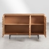 Claire Solid Acacia wood Sideboard with 3 Door in Natual Finish