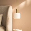 Glided Hanging Lamp in Gold Finish