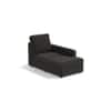 Apollo Sofa (Colour : Graphite Grey, Cushion : Hard, Back Type : High Back, Seating Capacity : Right Aligned 3 Seater + Right Aligned Chaise + Ottoman)