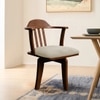 Vanilla Fabric Accent Chair in Cream Colour