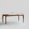 Aldrich Solid Wood 4 Seater Dining Table in Provincial Teak Finish