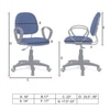 Doriona Low Back Ergonomic Chair in Blue Colour