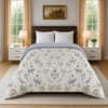 White Floral 300 GSM Cotton Double Bed Size Comforter from Threads