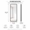The Artment Vista Black Arch Frame Unbreakable Floor Mirror For Home (160 X 50 CM)