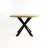 Vervella Shine Solid Wood 4 Seater Dining Table in Limewash Finish