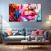 The Castle Decor Woman Abstract Wall Painting Wooden Framed Digital Painting 27x48 Inch (Style 4)
