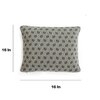 Geometric Fossil  And Natural Cushion Cover 16X16  Inches