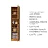 Hexa Red Wooden 2 Door Wardrobe with Hanging Space in Giant Wood Colour