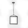 Hardy Industrial Single Light Cage Pendant in Black