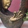 Buddha Face Shower Antique Gold Fiber Glass Indoor Fountain