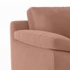 Esquel Premium 1 Seater Fabric Sofa in Mocha Mouse Velvet Colour