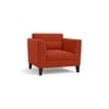 Lewis 1 Seater Fabric Sofa in Lava Colour