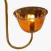 Lior Handicrafted Floor Lamp in Antique Silver Brass finish and Amber Colour