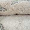 Abstract Irregular Handmade Natural Wool Wall Art Beige 4 x 6 Feet