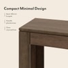 Epsilon Solid Wood Side Table In Danish Walnut Finish