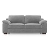 Esquel Essential 3 Seater Fabric Sofa In Granite Weave