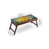 Breakfast Club Solid Wood Bookshelf and Serving Tray In Multicolour