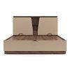 Sydney Queen Size Hydraulic Bed In Beige High Gloss Finish