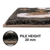 Luxe Home Macau Planet Bath Mat (40x60 cm)- Coffee