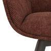 Zaida 6 Seater Dining Table With Set Of 6 Bren Swivel Dining Chairs (Colour- Auburn, Finish- Glass)