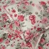 Red Floral 180 TC Flat 1 Queen  Bedsheet with 2 Pillow Covers