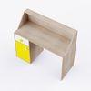 Elementary Study Table In Oak & Yellow Colour