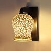 Devansh Solid Wood Electric Wall Light in Brown Colour with Multi Shade Count of 1 Light