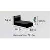 Optimus Prime Engineered Wood Box Storage Bed in Yellow Colour