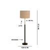 Devansh Wood & Metal Floor Lamp